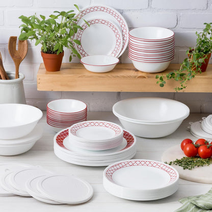 Corelle Terracotta Dreams Set ,White,12pc Set,1147366