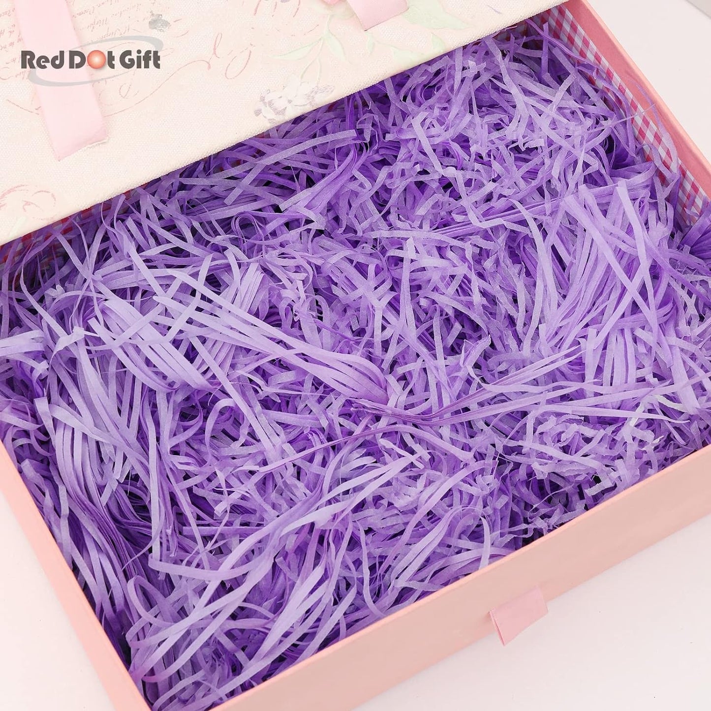 REDDOTGIFT® 100 gram Raffia Paper Shreds Strands Eco-friendly Shredded Crinkle Confetti Crinkle Cut Paper Filling Shredded Paper for Hamper Gift Box Filling (Off-White)