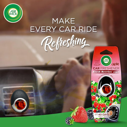 Air Wick Car Freshener, Fresh Berries, 2.5 ml