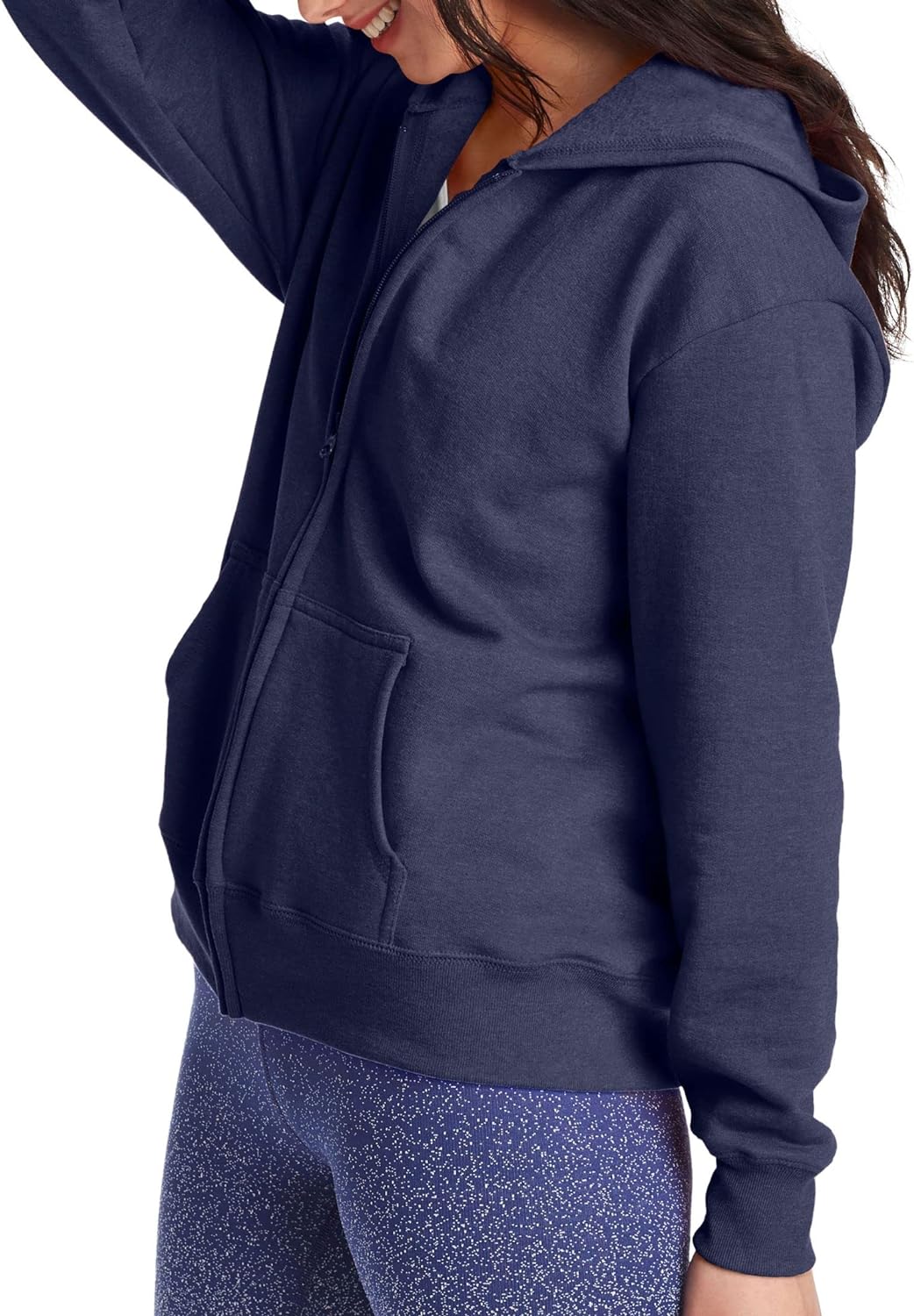 Hanes womens Women's Fleece Full-zip Hood Fleece Jacket (pack of 1)