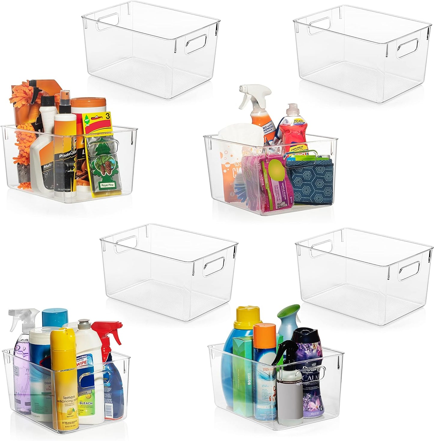 CLEARSPACE Plastic Storage Bins