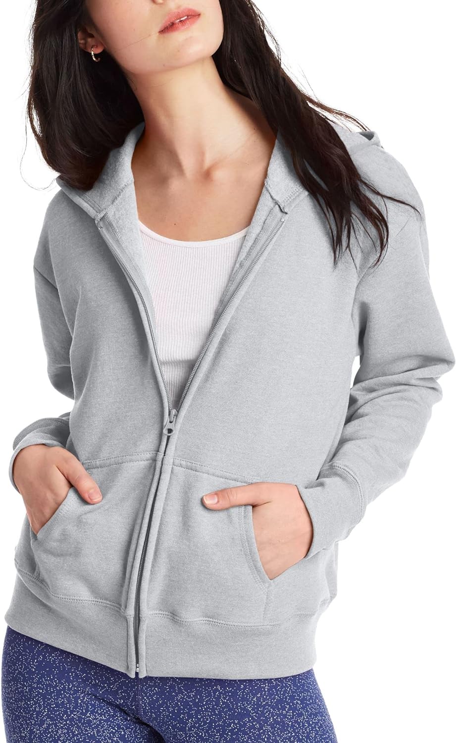 Hanes womens Women's Fleece Full-zip Hood Fleece Jacket (pack of 1)