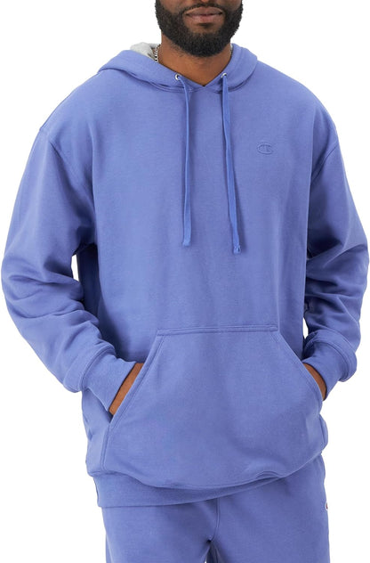 Champion mens Hoodie, Powerblend, Fleece Striped Sweatshirt for Men (Reg. Or Big & Tall) Hooded Sweatshirt