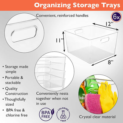 CLEARSPACE Plastic Storage Bins