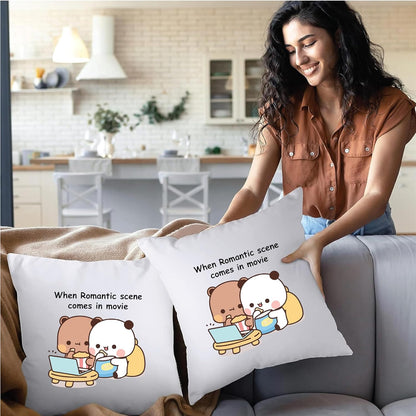 Happy Valentine's Day Pillow to Cuddle with Your Sweetheart - Gifts for your Boyfriend - Husband - Wife - Girlfriend - Valentine's Day Romance to Their Bedroom (Design 4)