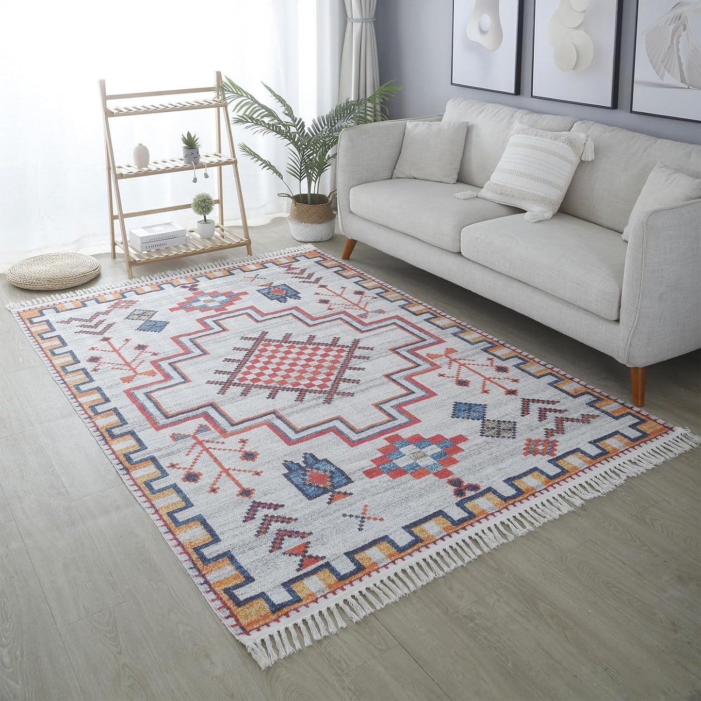 Area Rugs For Living Room Bedroom, Cotton Linen Floor Mat, Mrkhojahas 50x160cm