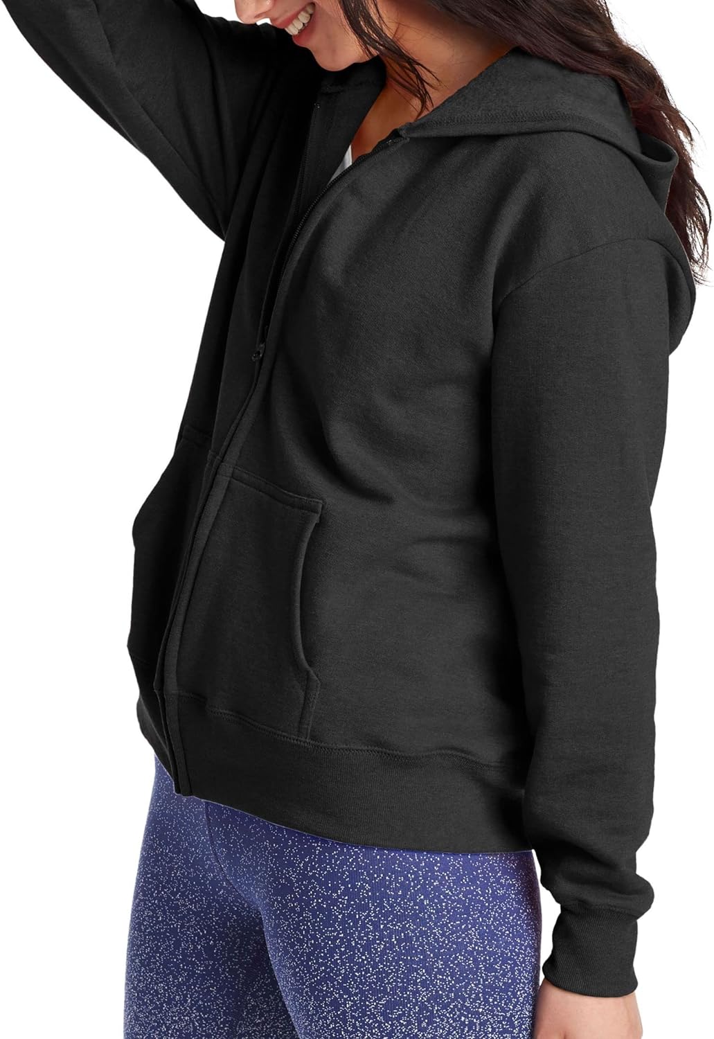 Hanes womens Women's Fleece Full-zip Hood Fleece Jacket (pack of 1)