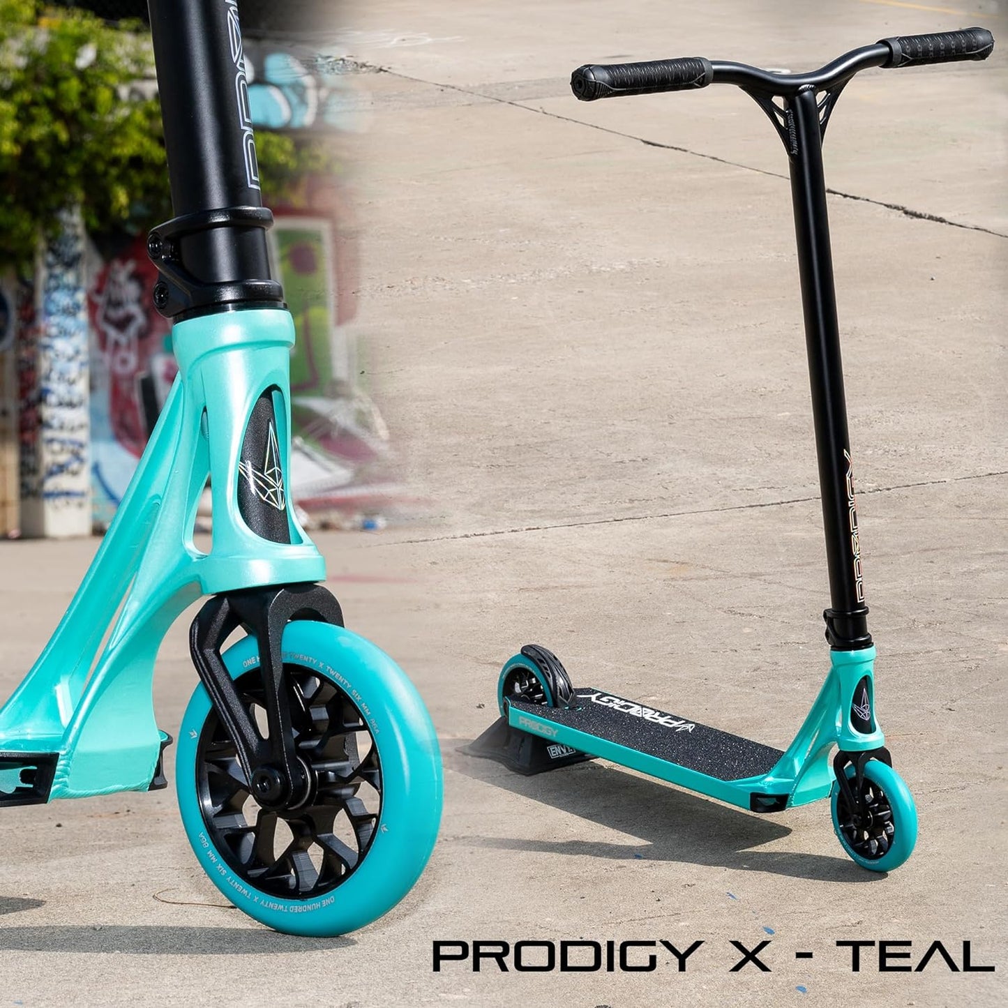 Envy Scooters Prodigy X Pro Scooter - Quality, High Performance Scooters Built from Professional Level Parts - Perfect Stunt Scooter for All Skill Levels