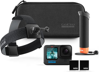 GoPro HERO12 Black + Accessories Bundle, Includes Handler + Head Strap 2.0 + Enduro Battery + Carrying Case