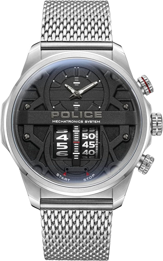 Police Rotorcrom Gents Watch With Stainless Steel Bracelet