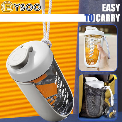 EYSOO Protein Shaker Bottle Protein Drink Shaker Cup 20 oz Shaker Bottle for Protein Mixes Leak-proof BPA-free Protein Mixer Cup with Blender Ball for Gym Fitness Workout (White)