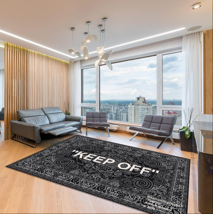 YIKUDU Keep Off Large Rugs Floor Mat Modern Carpet for Home Decoration Area Rug,Cozy Art Decoration Polyester Carpet 36 x 24 inch