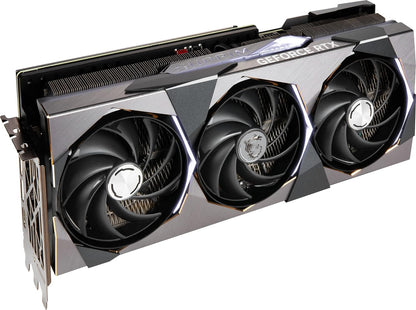 MSI GeForce RTX 4070 GAMING X TRIO 12G Graphics Card - RTX 4070 GPU, 12GB GDDR6X (21Gbps/192-bit), PCIe 4.0 - TRI FROZR 3 (3 x TORX Fan 5.0), RGB - HDMI 2.1, DisplayPort 1.4a