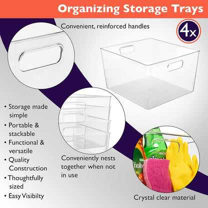 CLEARSPACE Plastic Storage Bins