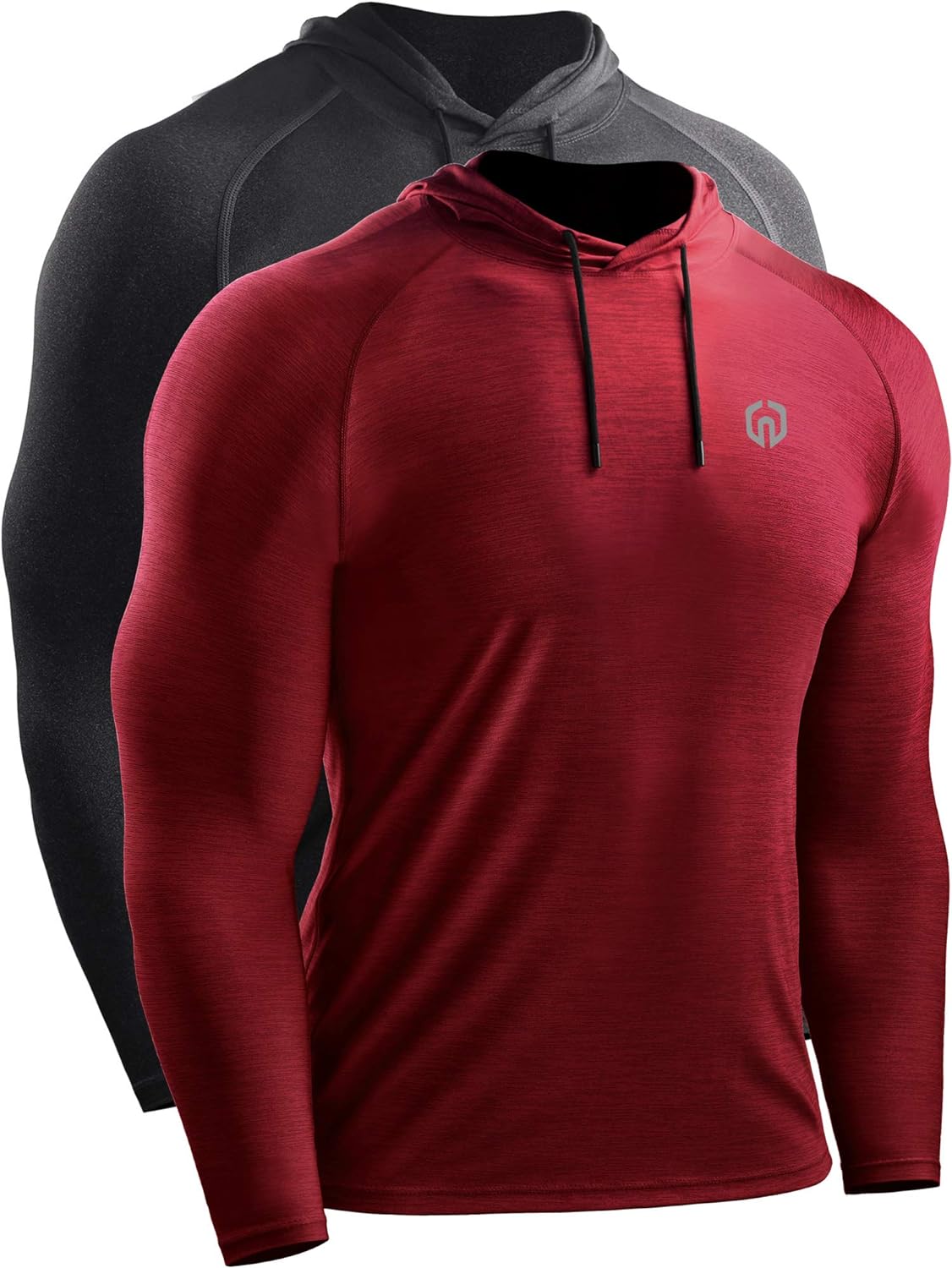 NELEUS Men's Dry Fit Athletic Workout Running Shirts Long Sleeve