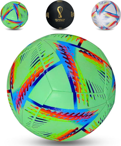 MHS™ Unisex-adult World Cup Training Soccer Football Ball, Premium Quality with Excellent Bounce and Shape Retention.