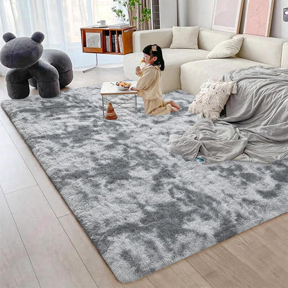 LIODUX Ultra Soft Indoor Modern Area Rugs Fluffy Living Room Carpets for Children Bedroom Home Decor Nursery Rug, Washable Furry Throw Rugs (White, 200 x 300 cm)