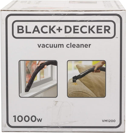 BLACK+DECKER Portable Corded Vacuum Cleaner 1000W With 1L Dust bag VM1200-B5