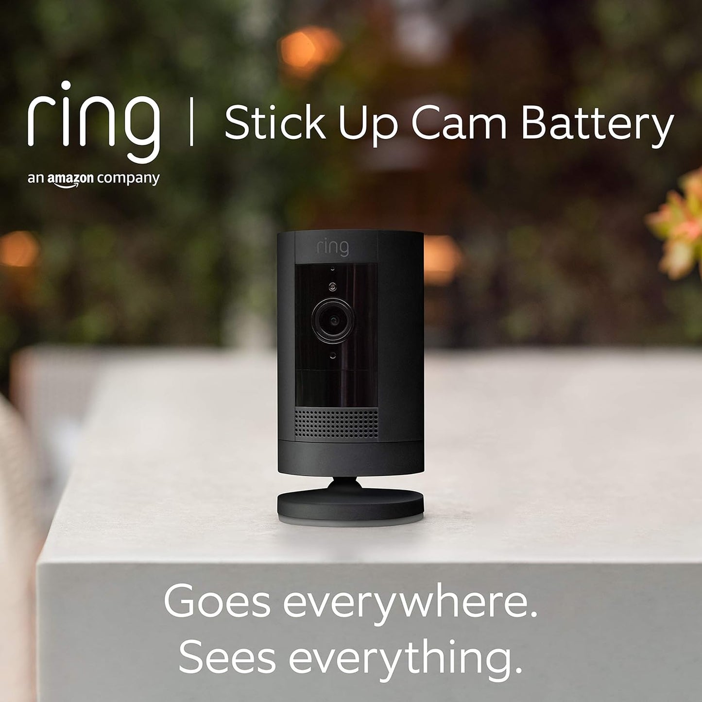 Ring Outdoor Camera Battery (Stick Up Cam) | HD wireless outdoor Security Camera 1080p Video, Two-Way Talk, Wifi, Works with Alexa | alternative to CCTV system | 30-day free trial of Ring Protect