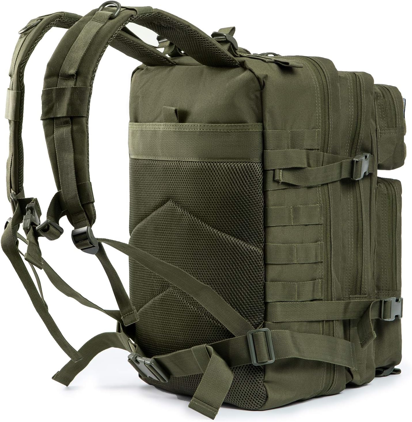 QT&QY 45L Military Tactical Backpacks Molle Army Assault Pack 3 Day Bug Out Survival Bag Hiking Treeking Rucksack