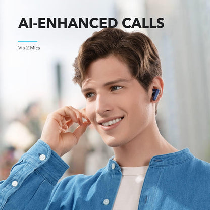 Anker Soundcore P20i Bluetooth Earphones, 10mm Drivers with Big Bass True Wireless Earbuds, Bluetooth 5.3, 30H Playtime, IPX5, 2 Mics for AI Clear Calls, 22 Preset EQs, Customization via App