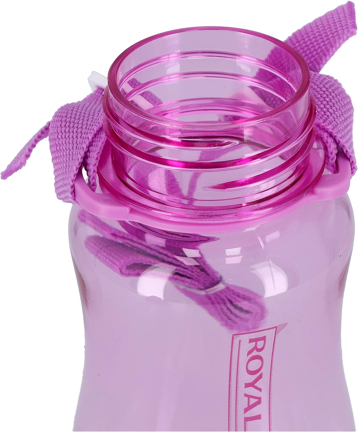 Royalford Rf7581Pp 500 Ml Water Bottle Kids Bottle, Toddler With Bendy Straw Portable Hanging Loop| Flip Top Spill Free Baby Sippy |, Purple