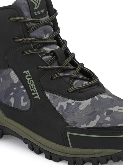 Fusefit Men's BLACK BURN FF Outdoor hiking shoes