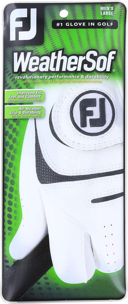 FootJoy Men's WeatherSof Golf Glove (White)