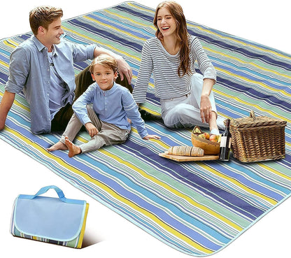 SKY-TOUCH Foldable Picnic Blanket Waterproof Beach Blanket Waterproof Picnic Blanket Portable Picnic Mat Portable Beach Mat For Outdoor Camping Family Outdoor Park Garden 200×150cm