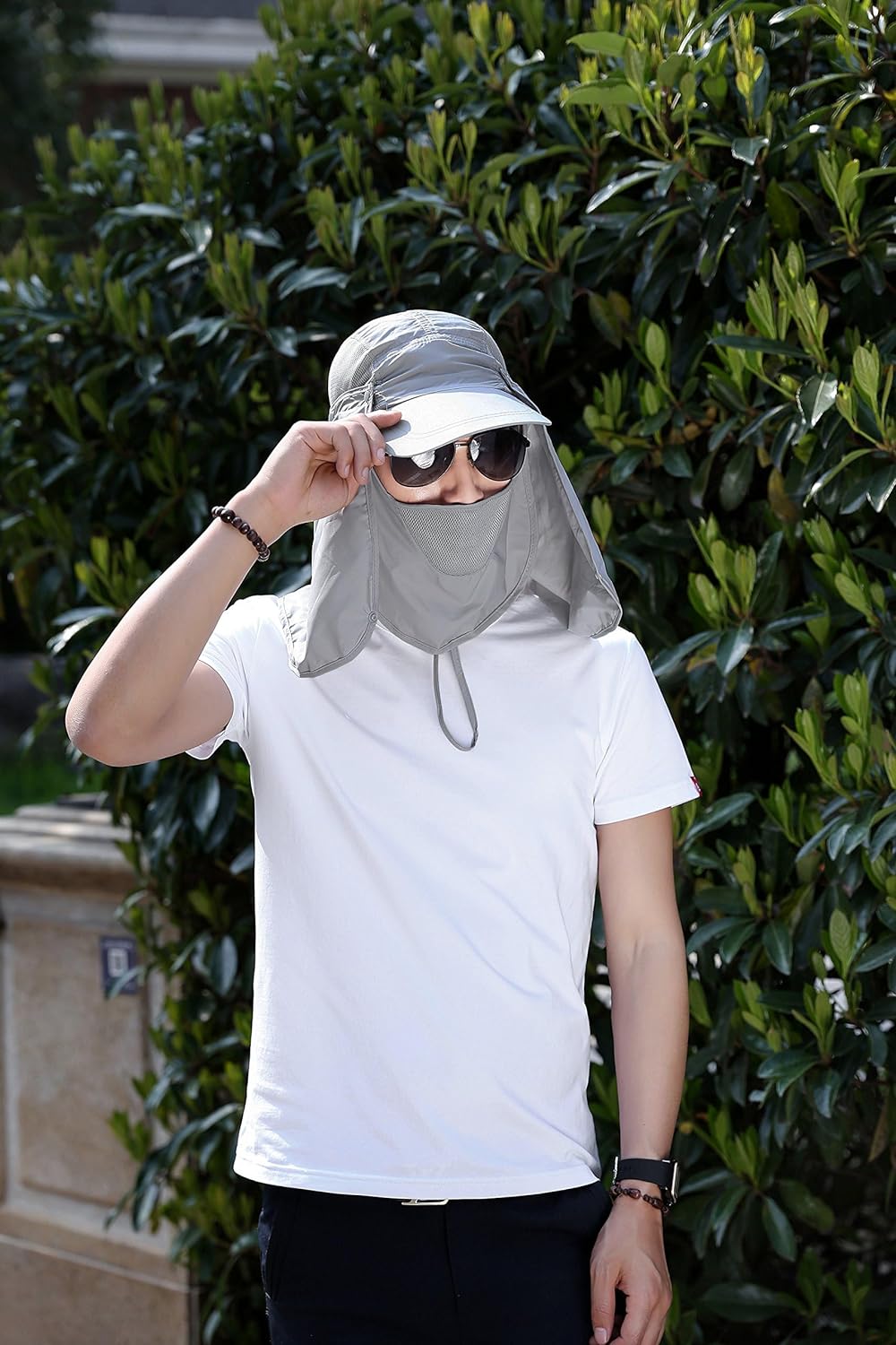 UV 50 Protection Outdoor Multifunctional Flap Cap Sun Shield Mask Perfect Sport Hat Baseball cap