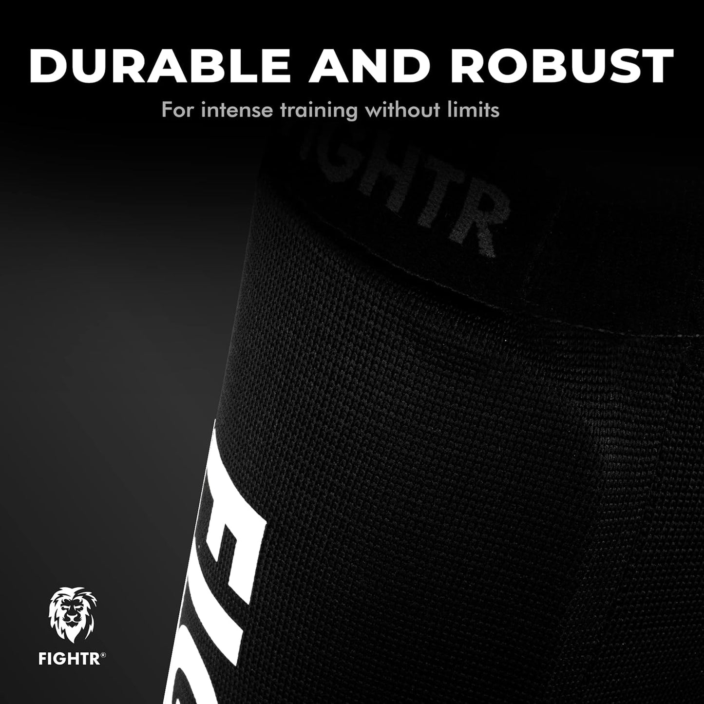 FIGHTR® Shin Guards - Ideal Fit and Padding | shin Protection for Kicks in Kickboxing, MMA, Muay Thai and Other Combat Sports