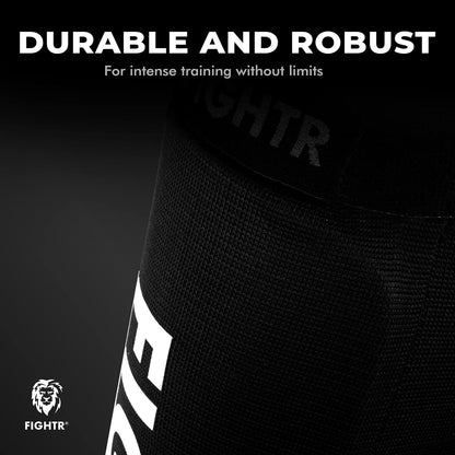 FIGHTR® Shin Guards - Ideal Fit and Padding | shin Protection for Kicks in Kickboxing, MMA, Muay Thai and Other Combat Sports