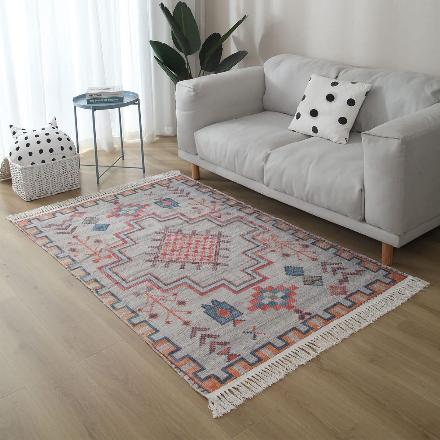 Area Rugs For Living Room Bedroom, Cotton Linen Floor Mat, Mrkhojahas 50x160cm