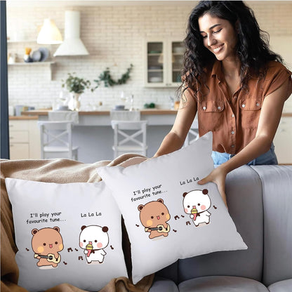 Happy Valentine's Day Pillow to Cuddle with Your Sweetheart - Gifts for your Boyfriend - Husband - Wife - Girlfriend - Valentine's Day Romance to Their Bedroom (Design 4)