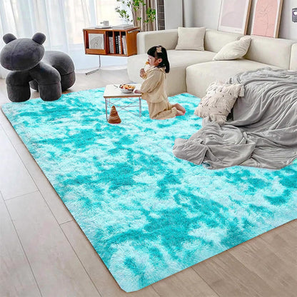 LIODUX Ultra Soft Indoor Modern Area Rugs Fluffy Living Room Carpets for Children Bedroom Home Decor Nursery Rug, Washable Furry Throw Rugs (White, 200 x 300 cm)