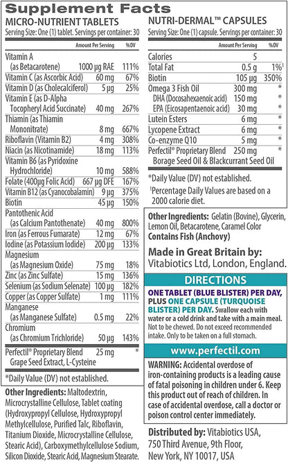 Vitabiotics Perfectil Plus Hair, 60 Tablets