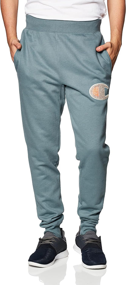 Champion Men's Reverse Weave Joggers, Triangle & Script