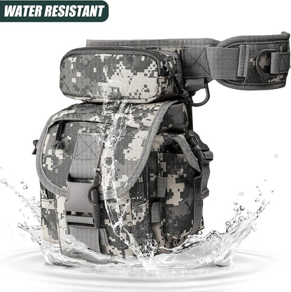 ANTARCTICA Waterproof Tactical Drop Leg Pouch Bag Type B Cross Over Leg Rig Outdoor Bike Cycling Hiking Thigh Bag multicolour