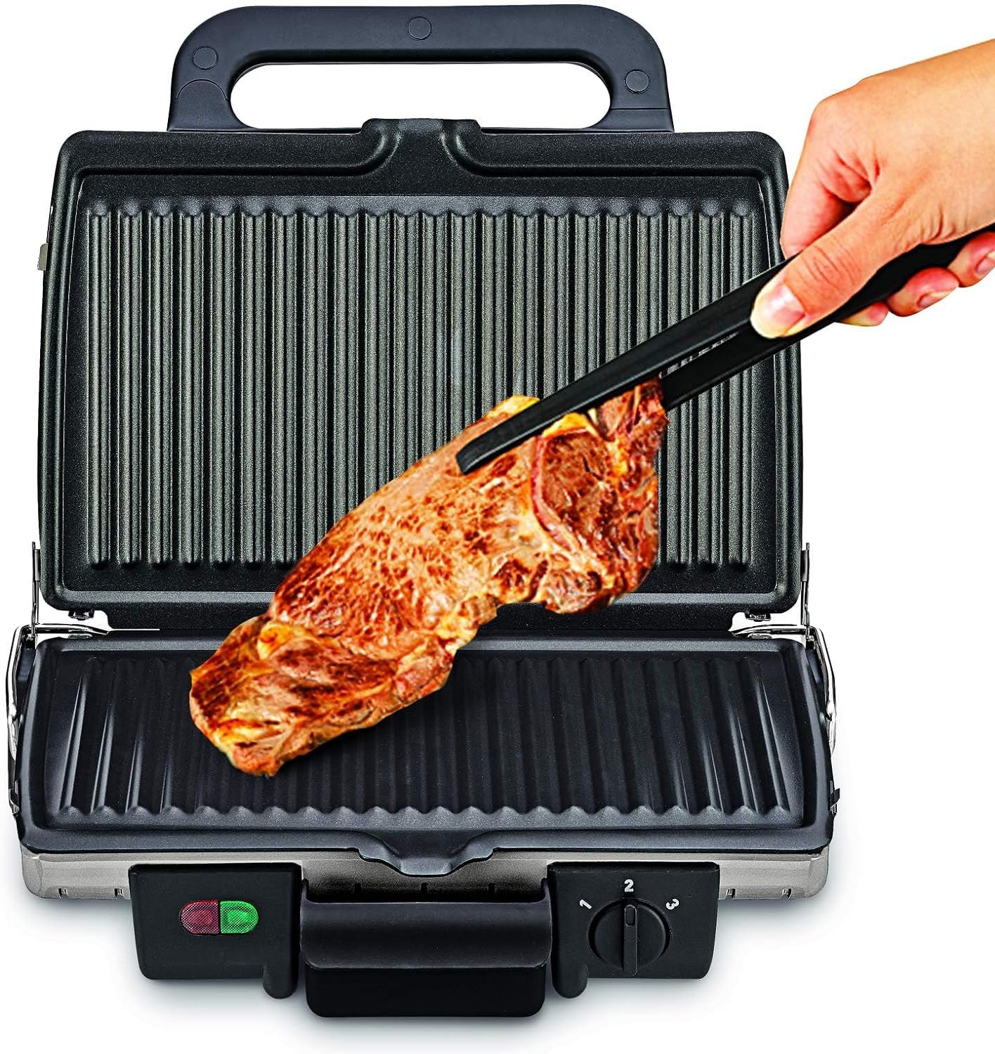 Tefal indoor Electric Grill, Optigrill Plus/BBQ. With snacking and baking accessory, GC715D28