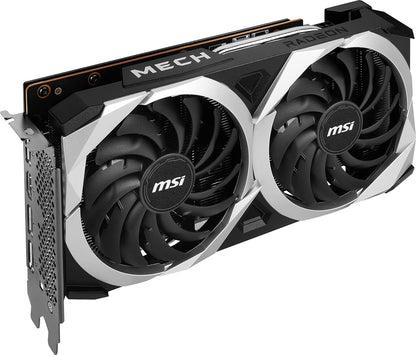 MSI VGA Radeon RX 6600 MECH 2X 8G Gaming Graphics Card, 128-bit Memory, PCI Express® 4.0 x8, 18 Gbps Memory Speed, 7680 x 4320 Maximum Resolution - Black