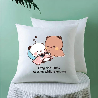 Happy Valentine's Day Pillow to Cuddle with Your Sweetheart - Gifts for your Boyfriend - Husband - Wife - Girlfriend - Valentine's Day Romance to Their Bedroom (Design 4)