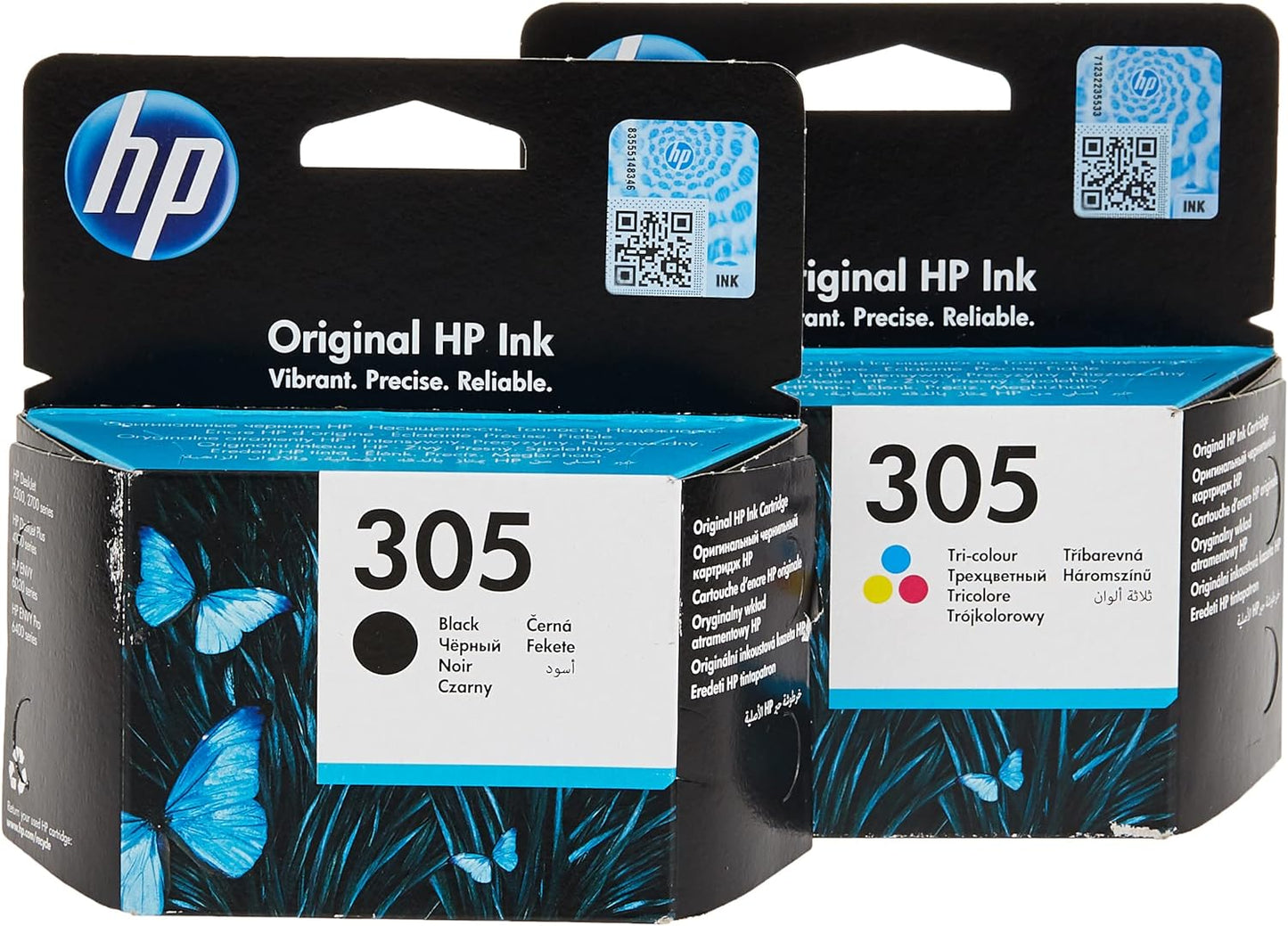 Hp 305 Black Original Ink Cartridge (1) + Tri-Color Cartridge(1)