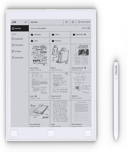 Latest reMarkable 2 - The Next Generation Paper Tablet - 10.3" Digital Notepad, Paper-Feel with Low Latency and Glare-Free Touchscreen , Wi-Fi, Convert Handwritten Notes to Typed Text with marker +