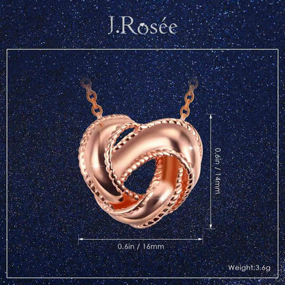 Swarovski Elements Crystal 925 Sterling Silver Pendant Fashion Necklace for Women Ladies Girls Gift JRosee Jewelry