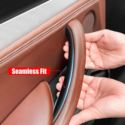 Jaronx Compatible with BMW X5 X6 Door Pull Handle, 3PCS Door Handle Replacement Fit for BMW X5 F15 F85 2014-2018/X6 F16 F86 2015-2018, Left and Right Side Door Armrest Replacement Interior Door Handle