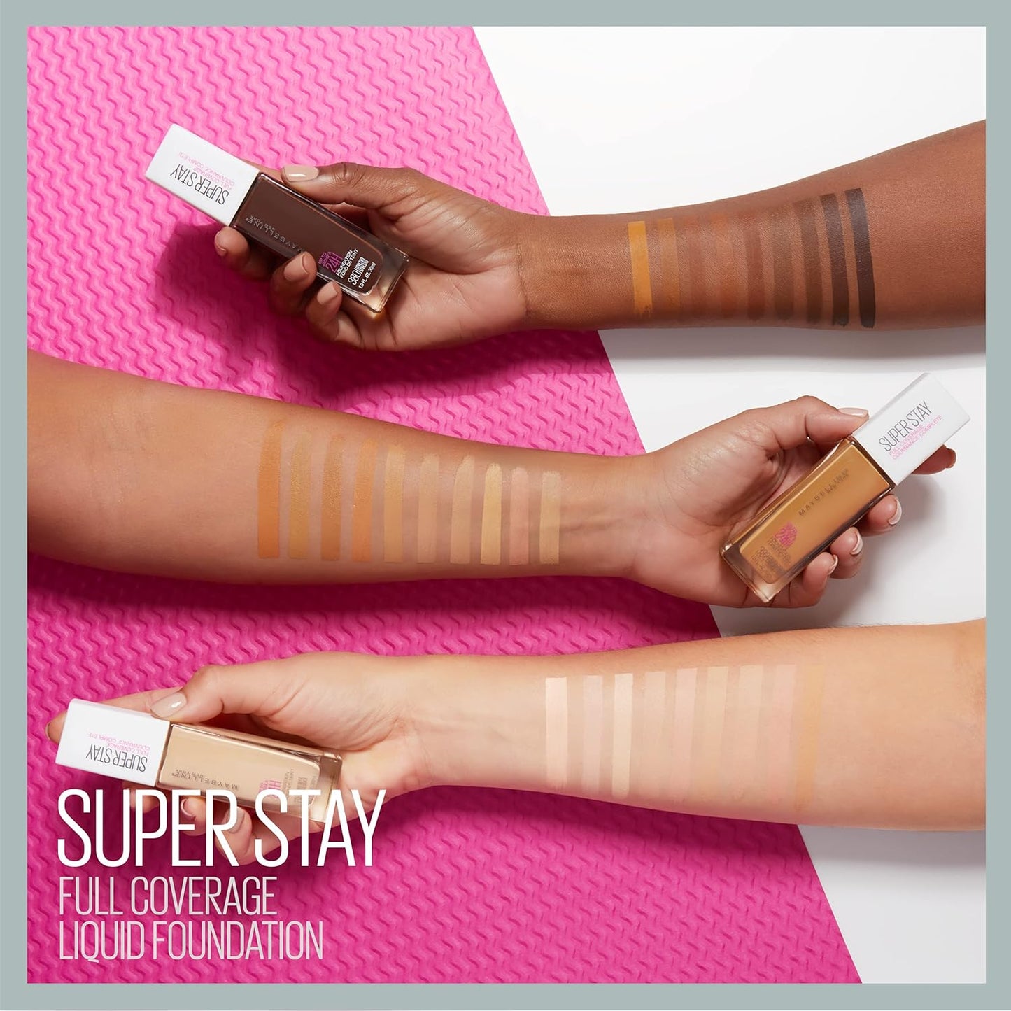 Maybelline Super Stay Full Coverage Liquid Foundation Makeup, Porcelain