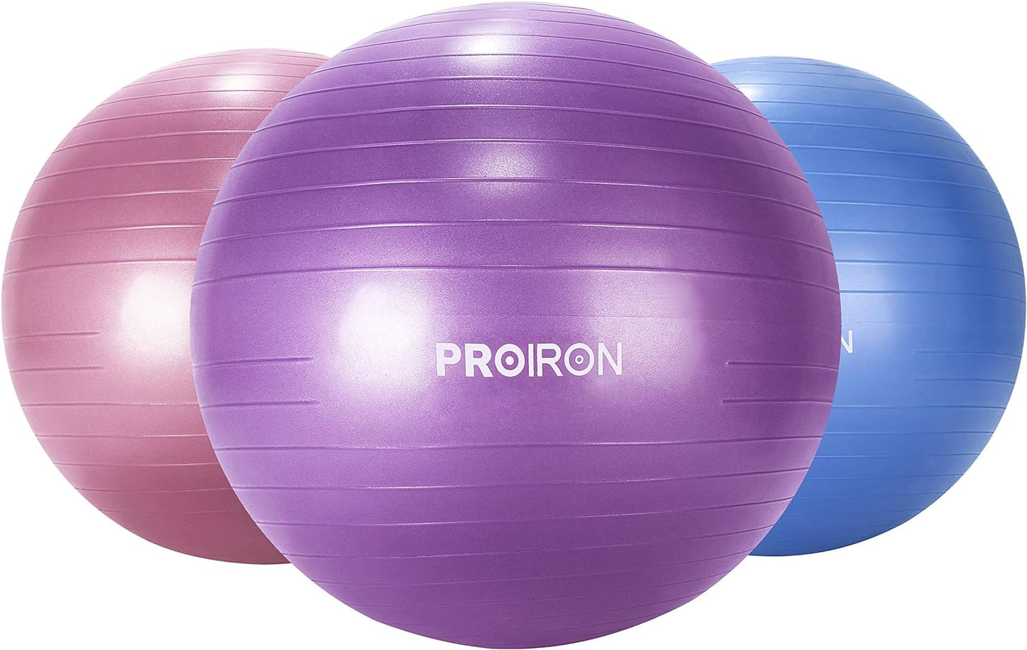 PROIRON Yoga Ball Anti-Burst Exercise Ball Chair with Quick Pump Slip Resistant Gym Ball Supports 500KG Balance Ball for Pilates Yoga Birthing Pregnancy Stability Gym Workout Training