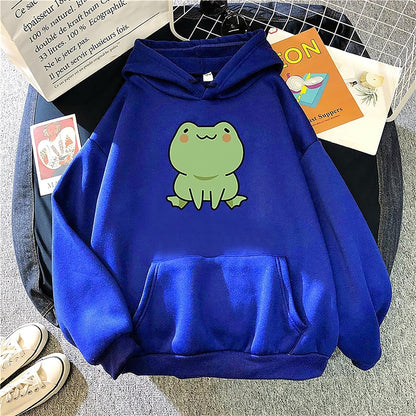 Mfacl Cute Hoodies Aesthetic Clothes Sweatshirt Women Kawaii Sweatshirts Hoodies Women's Fashion Long Sleeve Cute Animal Printed Hoodie Hip Hop Loosen Blouse Top Oversized Sweatshirt