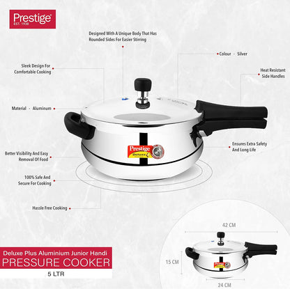 Prestige Stainless Steel Cooker Dlx Alpha Svachh Baby Handi 2 Ltr Cooker Mpd20266 | Silver