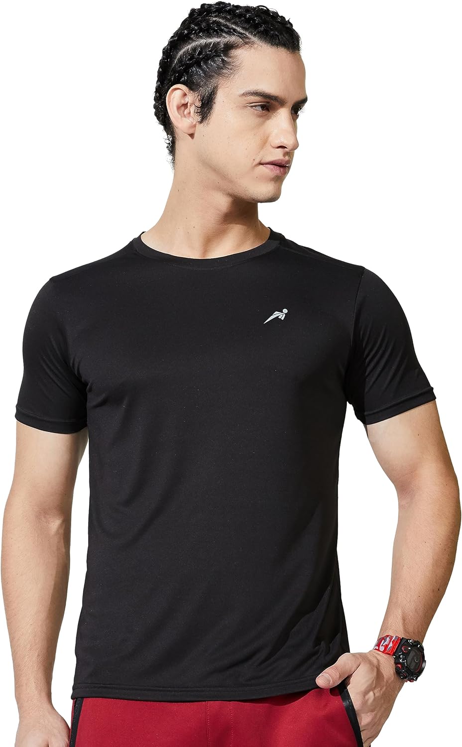 Amazon Brand - Symactive Men's Round Neck Sports T-Shirt